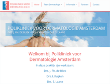 Tablet Screenshot of dermatoloog-amsterdam.com